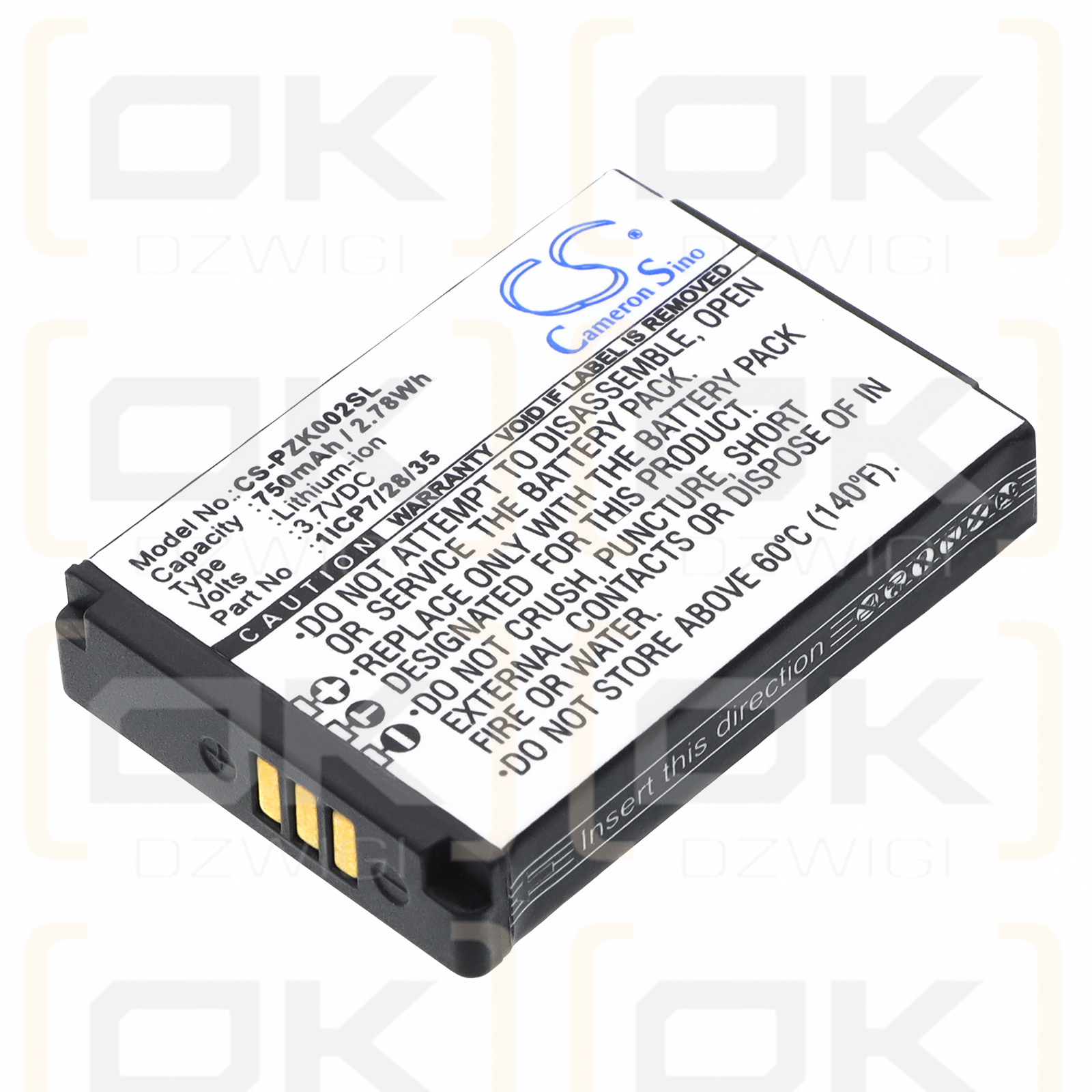 Parrot Zik 3.0 / 1ICP7/28/35 750 mAh Li-ion 3,7 V (Cameron Sino)