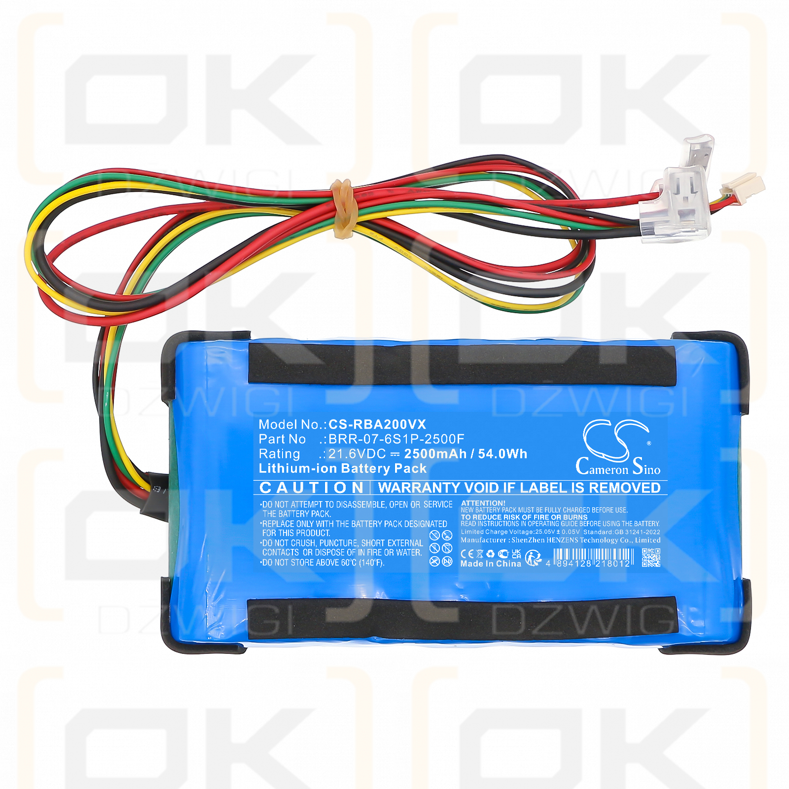 Roborock A20 Flexi Lite / BRR-07-6S1P-2500F 2500mAh Li-ion 21.6V (Cameron Sino)