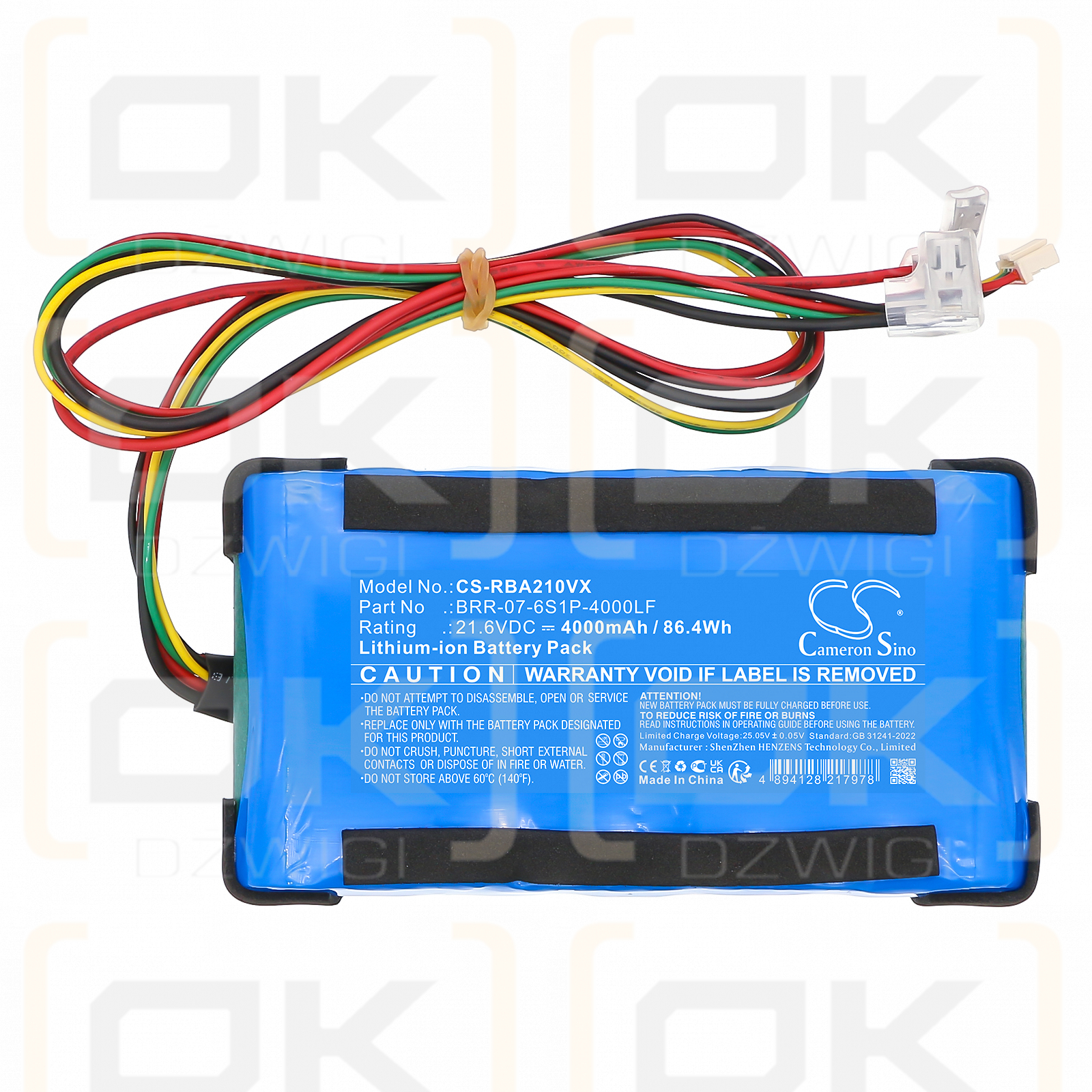 Roborock A20 Pro / BRR-07-6S1P-4000LF 4000mAh Li-ion 21.6V (Cameron Sino)