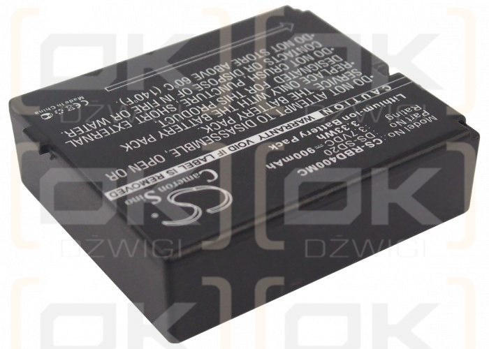 Cámara AEE MagiCam SD30 / DS-SD20 de polímero de litio de 900 mAh y 3,7 V (Cameron Sino)