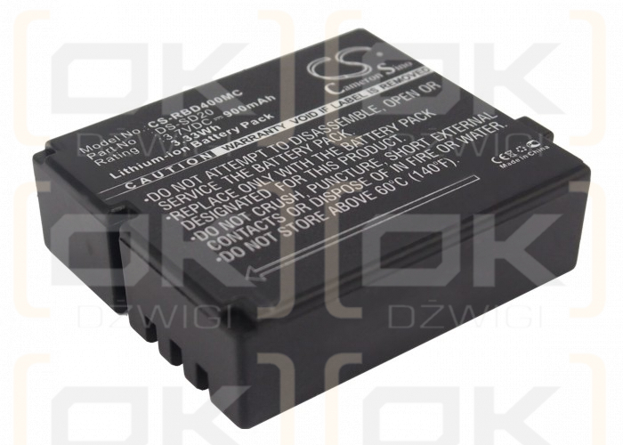 Cámara AEE MagiCam SD30 / DS-SD20 de polímero de litio de 900 mAh y 3,7 V (Cameron Sino)