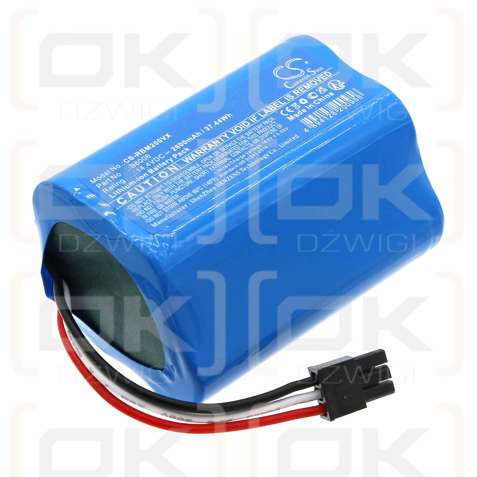 Robzone Moppy 2.0 Profi / B6006 2600mAh Li-ion 14.4V (Cameron Sino)