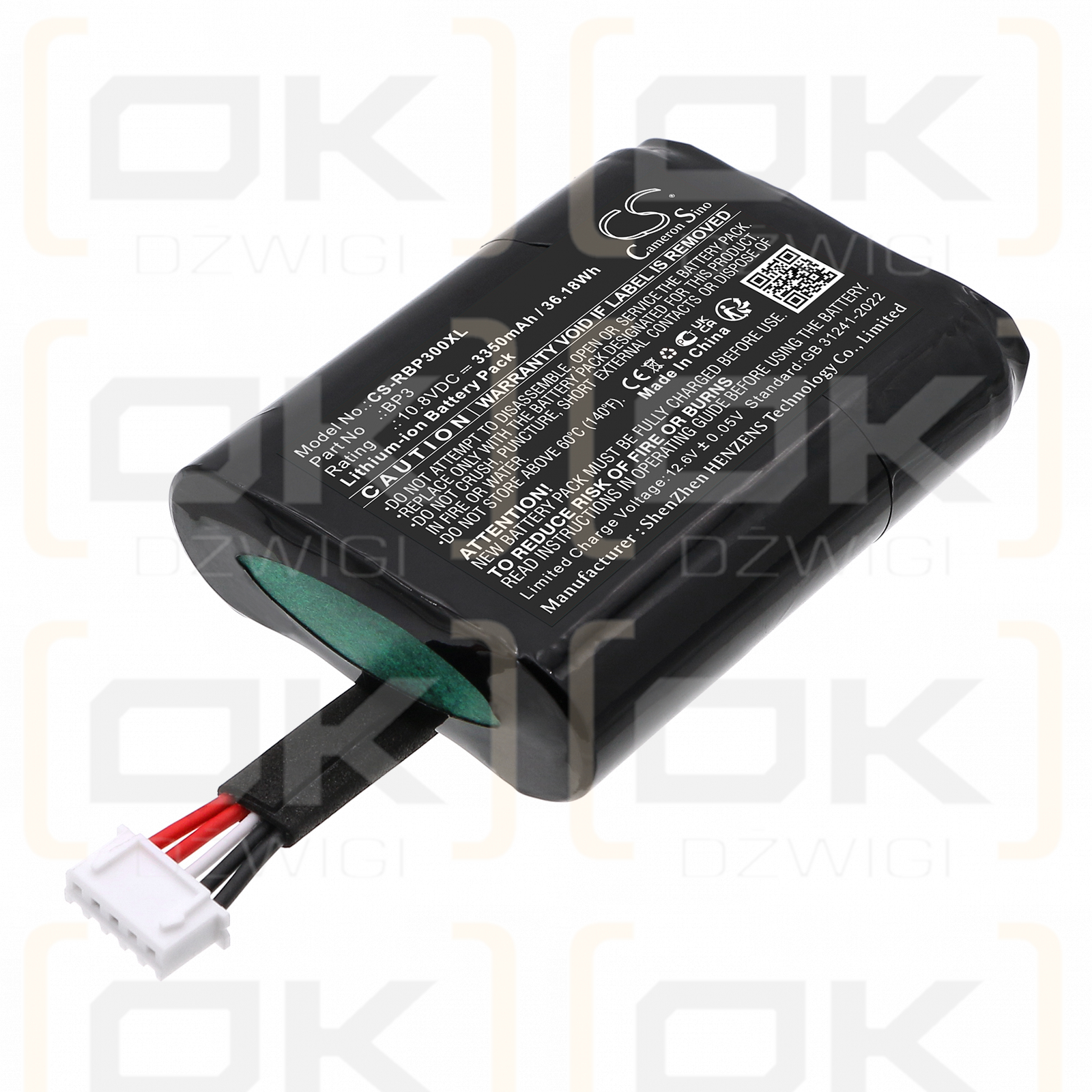 Roberts Stream 95i / BP18650-3S1P 3350 мАч Li-ion 10,8 В (Cameron Sino)