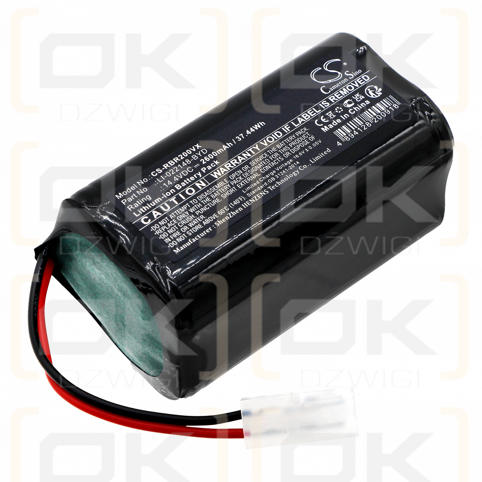 RobZone Roomy 3.0 / LI-022148-BYD 2600 mAh Li-Ion 14,4 V (Cameron Sino)