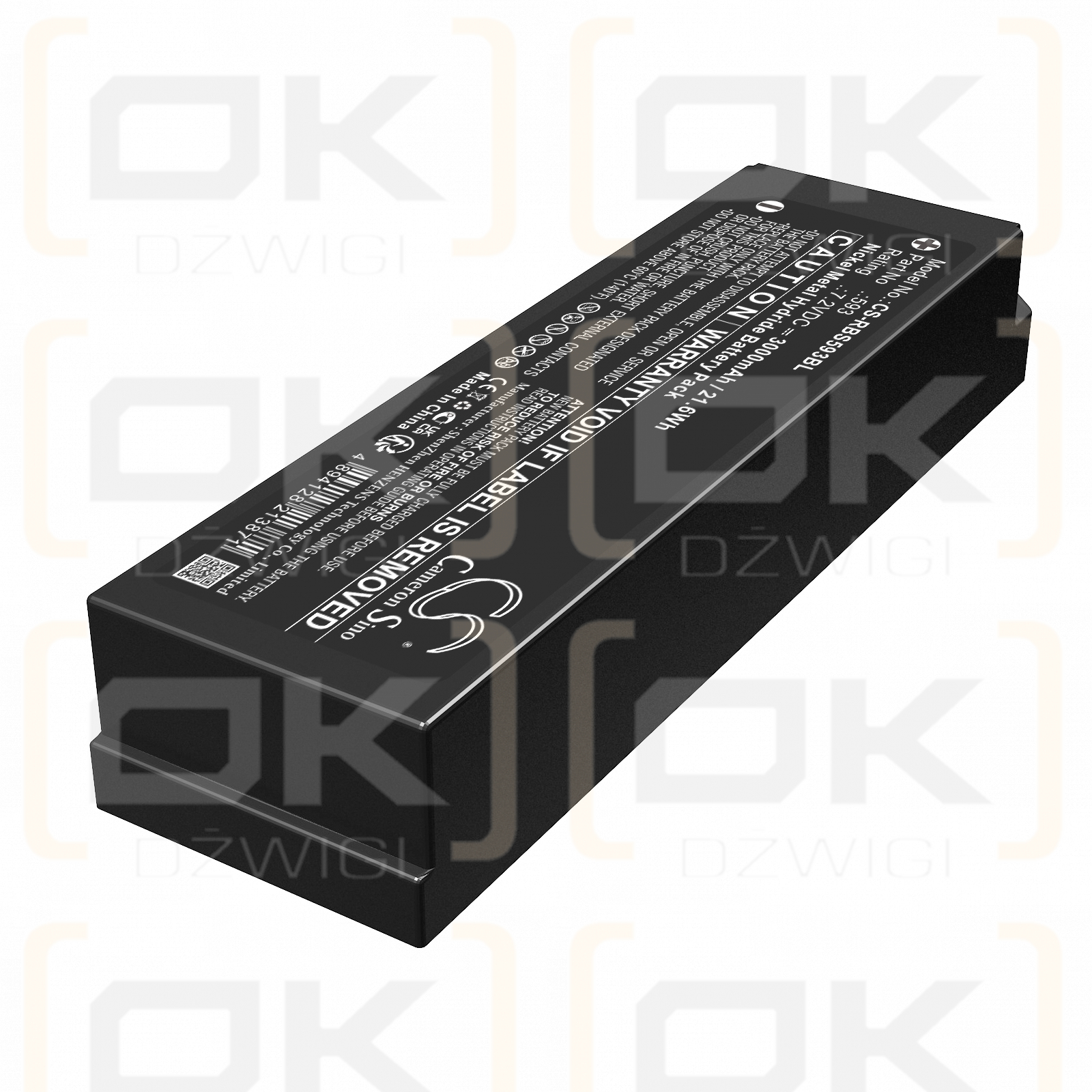 Scanreco RSC7220 / 593 3000mAh Ni-MH 7.2V (Cameron Sino)