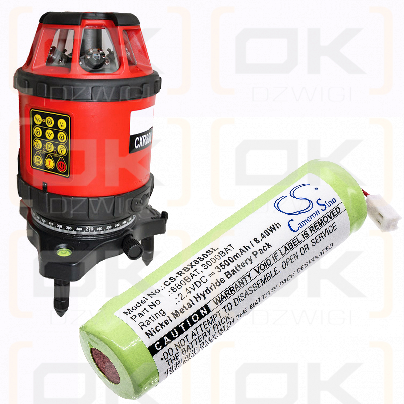 Novipro C3500 Laser Metland / 880BAT 3500mAh Ni-MH 2.4V (Cameron Sino)