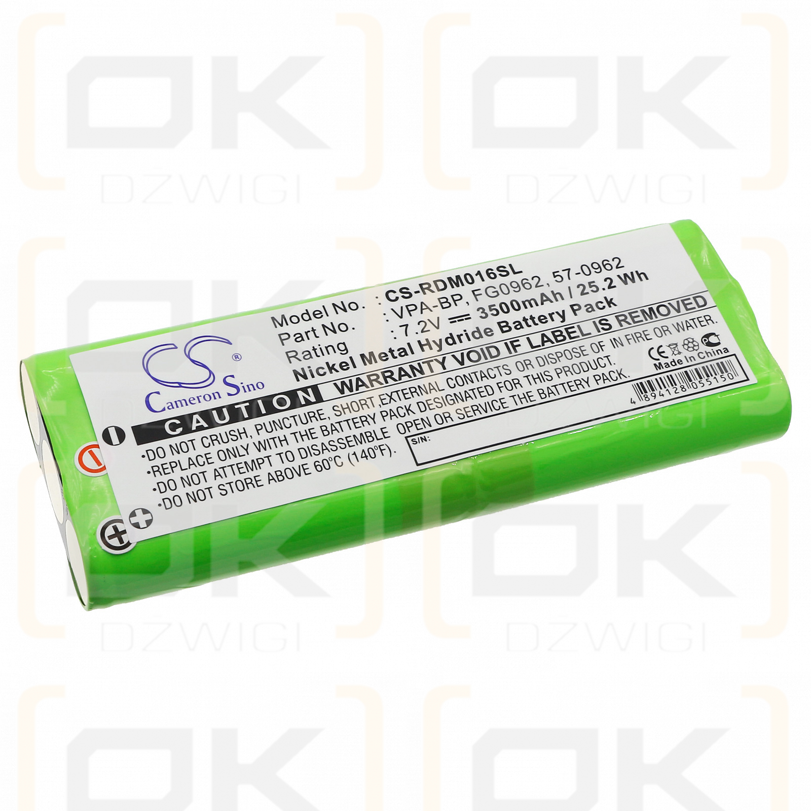 Rover DM16 / BAT-PACK-ST4-DM16 3500mAh Ni-MH 7.2V (Cameron Sino)