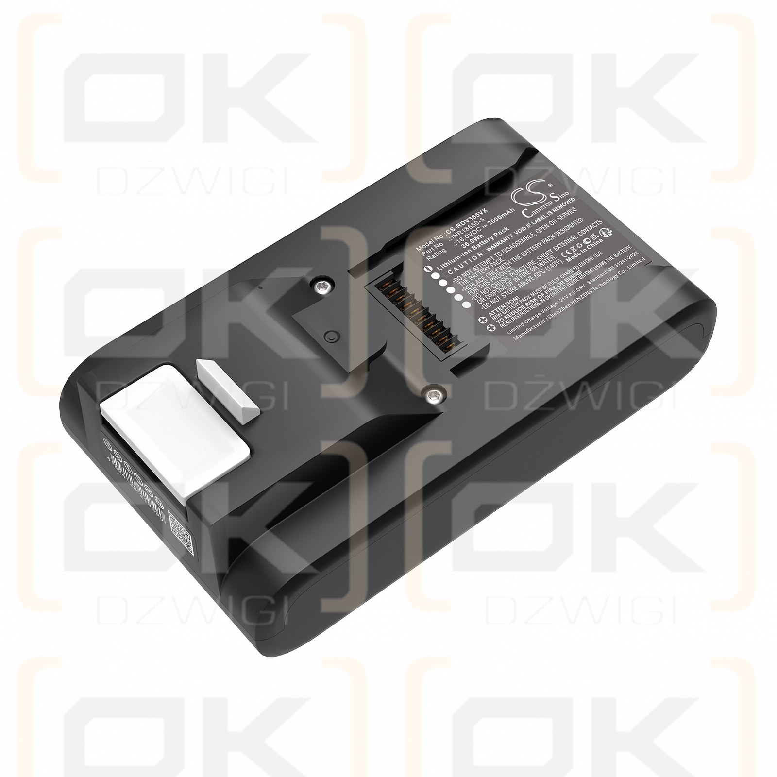 Redmond RV-UR365 / INR18650-5 2000mAh Li-ion 18.0V (Cameron Sino)