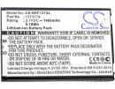 Renkforce 1373174 / BP-5L 1400mAh Li-ion 3.7V (Cameron Sino)