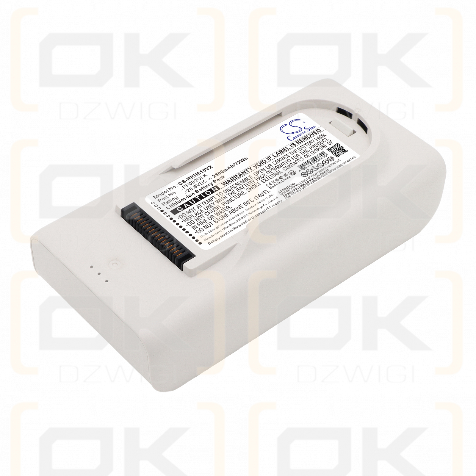 Bateria zamienna do Roborock H60 Hub Pro / PF082ULK 2500 mAh Li-ion 28.8 V (Cameron Sino)