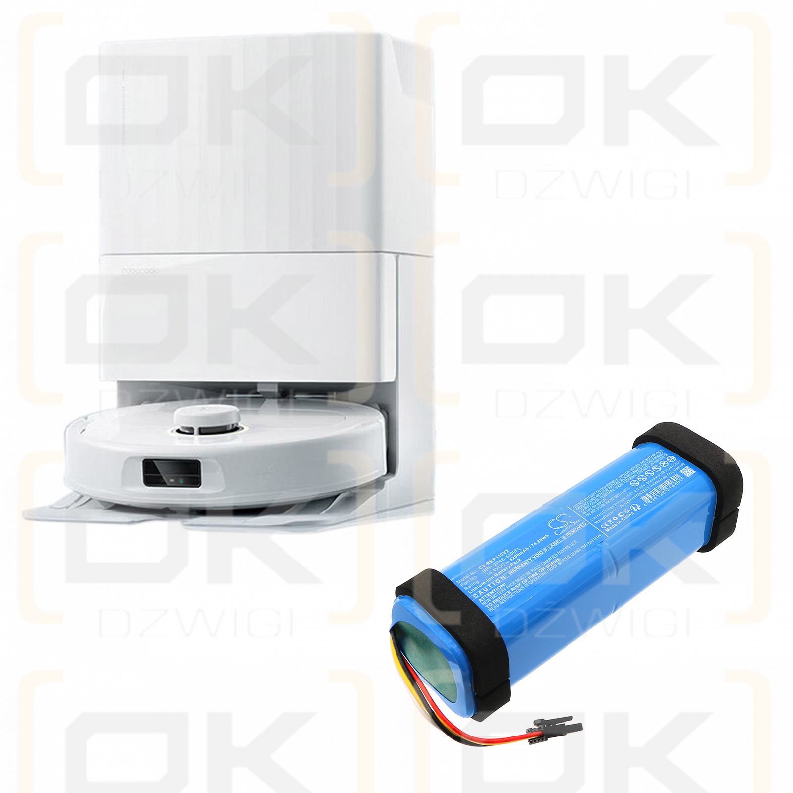 Roborock Q5+ / BRR-2P4S-5200FL 5200 мАч литий-ионный 14,4 В (Cameron Sino)