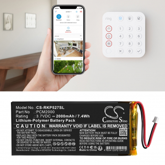 Ring Alarm Keypad / PCM2000 2000mAh Li-Polymer 3.7V (Cameron Sino)