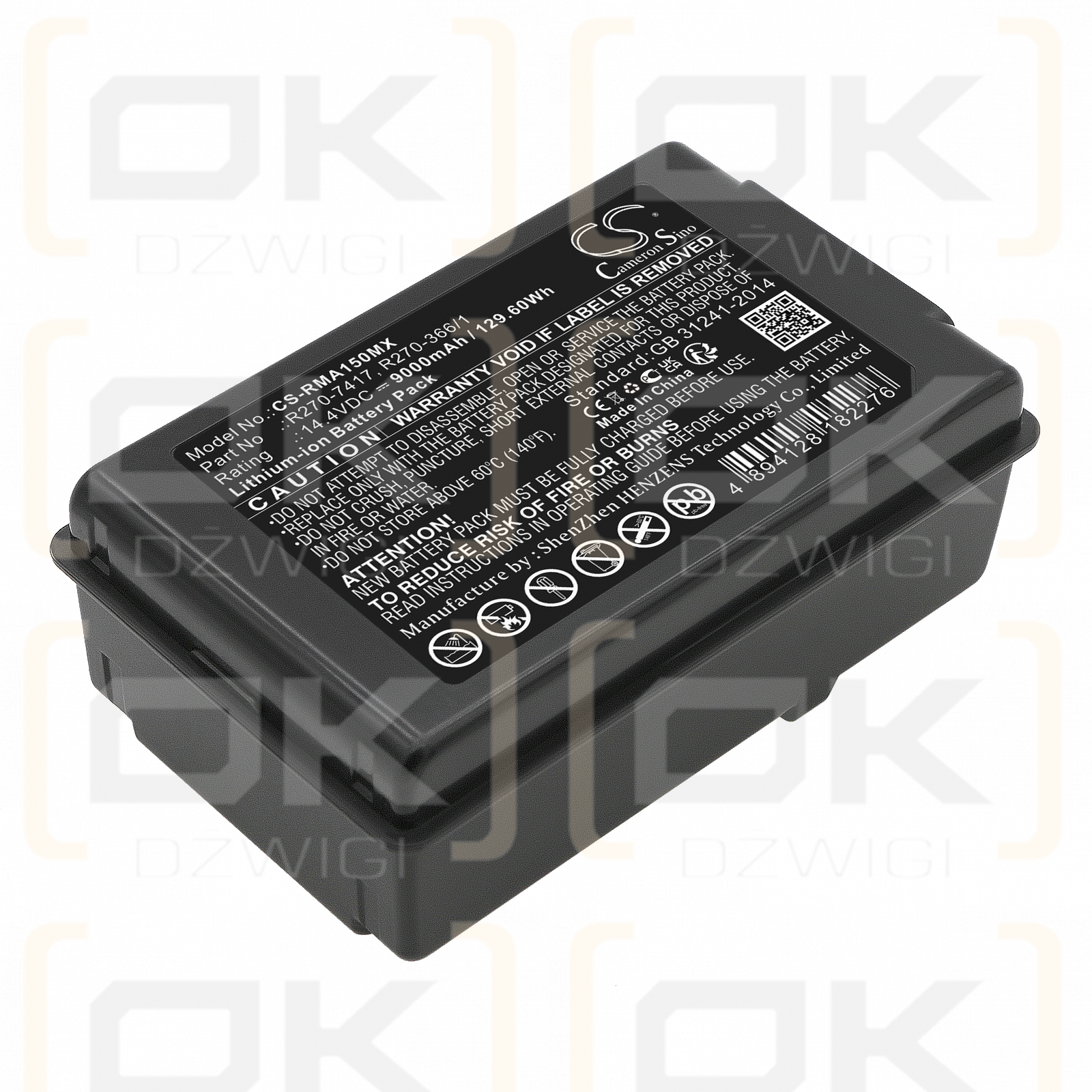 ResMed Astral 150 Beatmungsgerät Ultralife / R270-7417 9000 mAh Li-Ion 14,4 V (Cameron Sino)