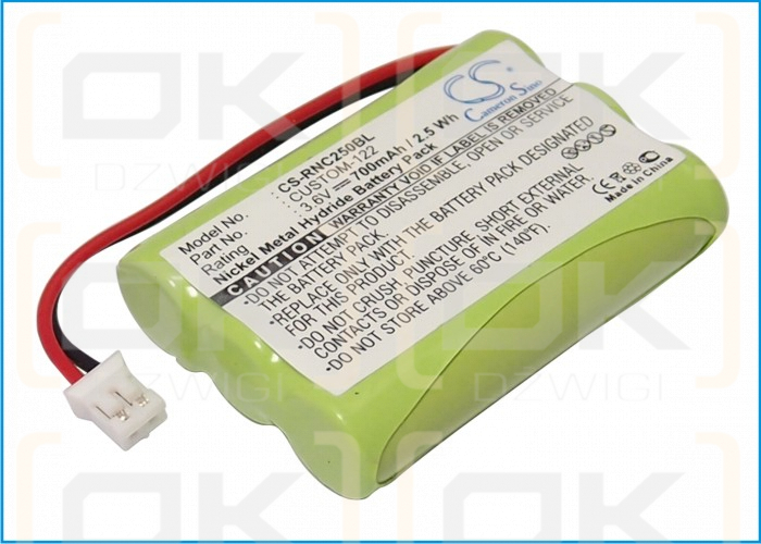 Resistacap Inc N250AAAF3WL / CUSTOM-122 700 mAh Ni-MH 3,6 V (Cameron Sino)