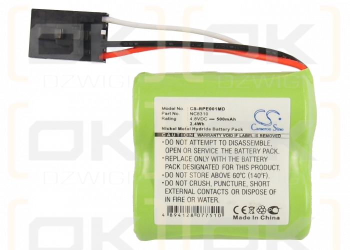 Rainin EDP 1 / NCB310 500 mAh Ni-MH 4,8 V (Cameron Sino)