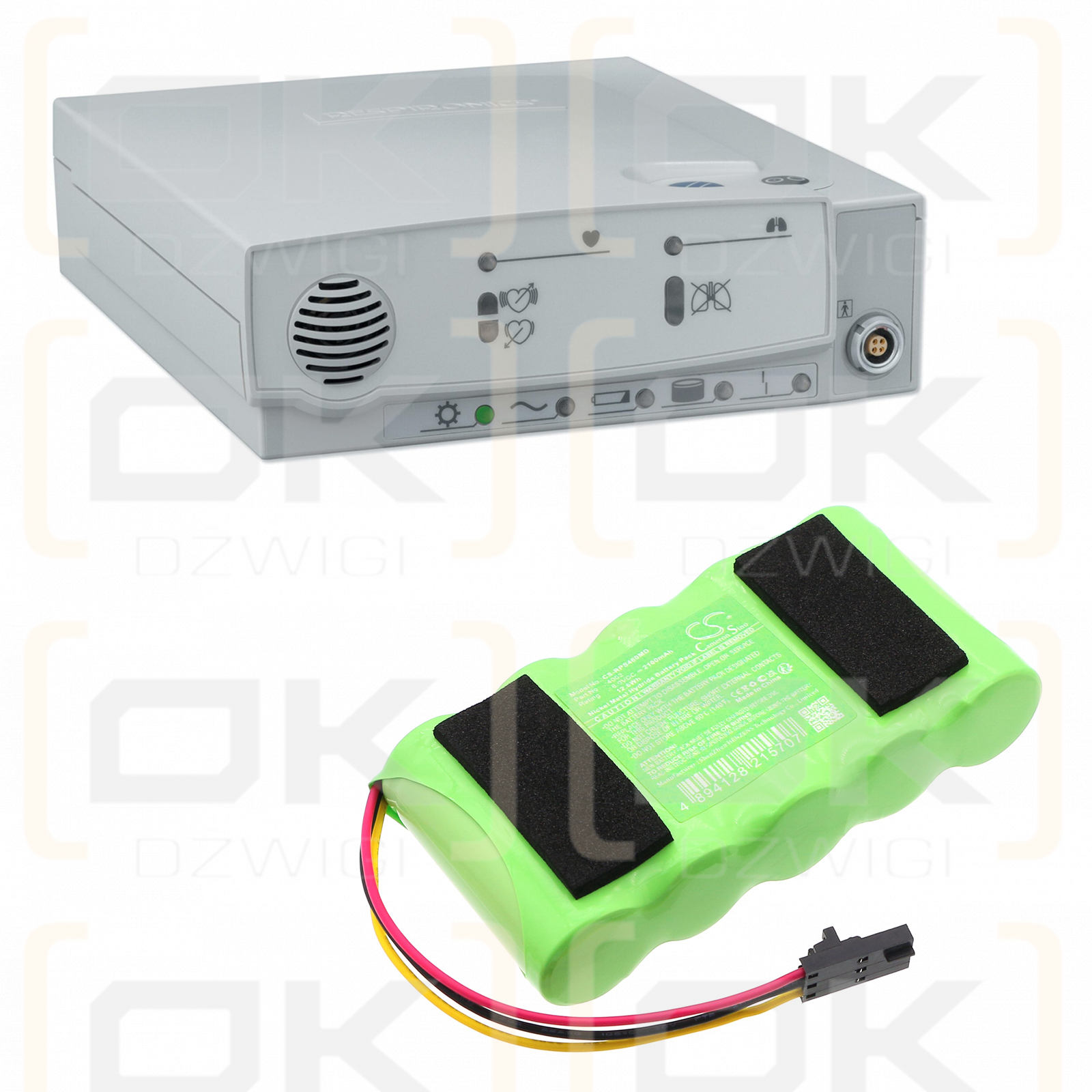 Respironics Smart Monitor 2 / 4003 2100mAh Ni-MH 6.0V (Cameron Sino)