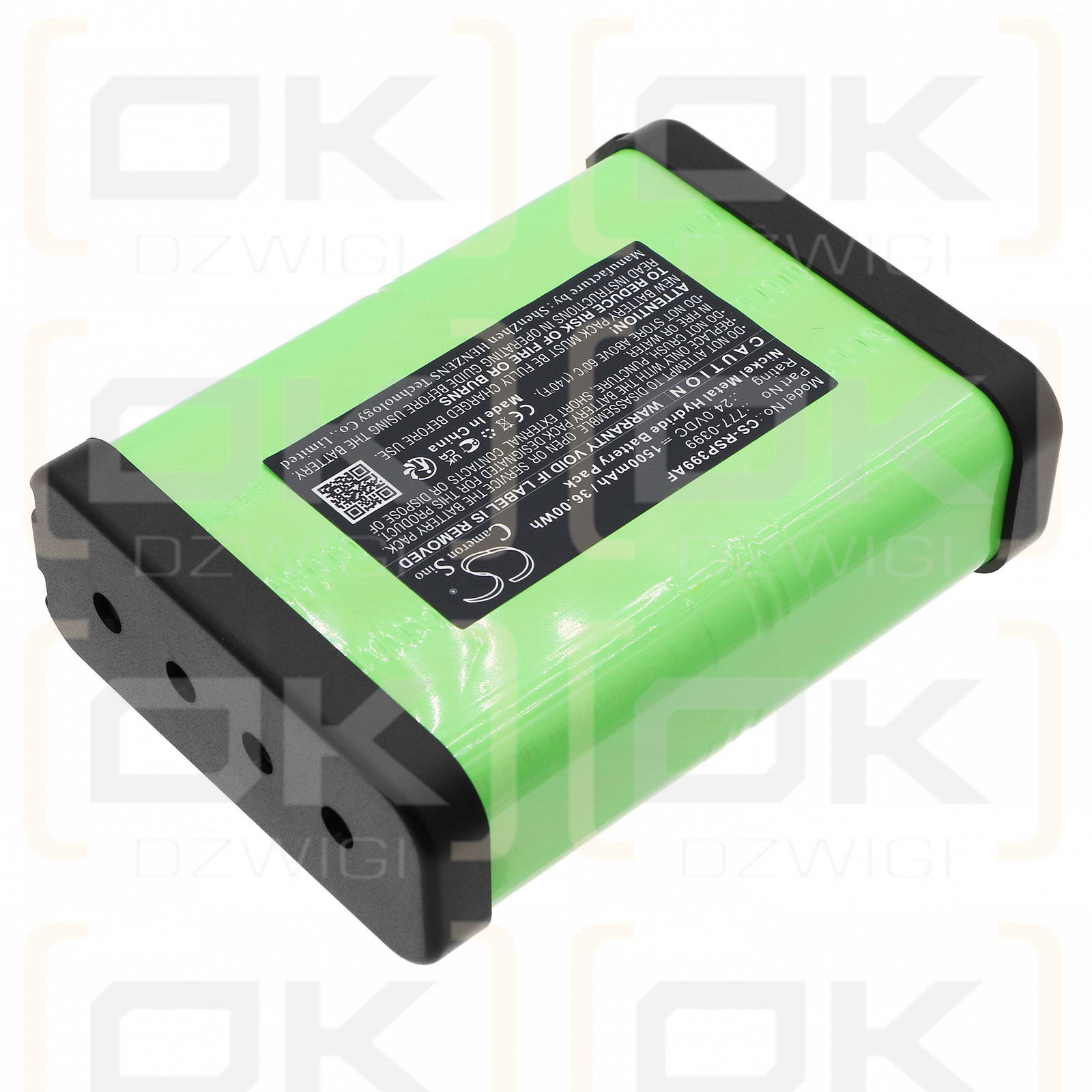 RS Pro 777-0399 1500mAh Ni-MH 24.0V (Cameron Sino)