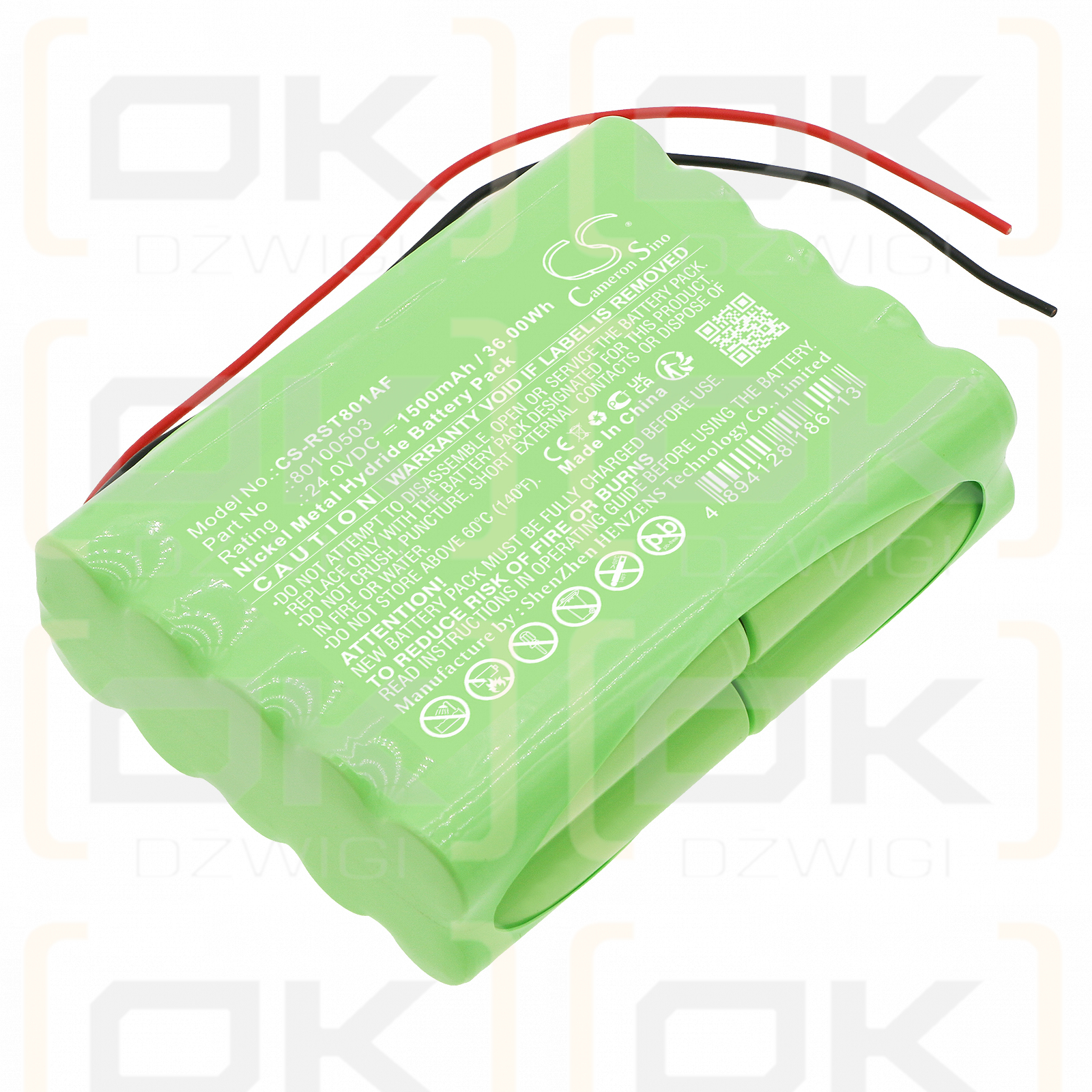 Record 80100503 1500mAh Ni-MH 24.0V (Cameron Sino)