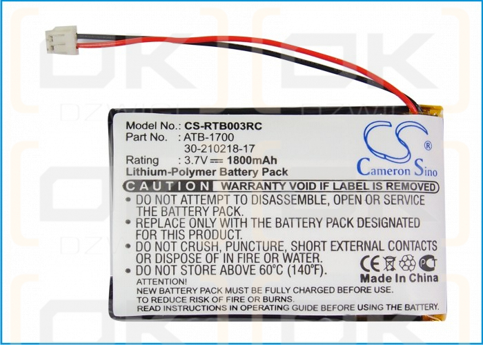 RTI T3-V+ / ATB-1700 1800mAh Li-ion 3.7V (Cameron Sino)