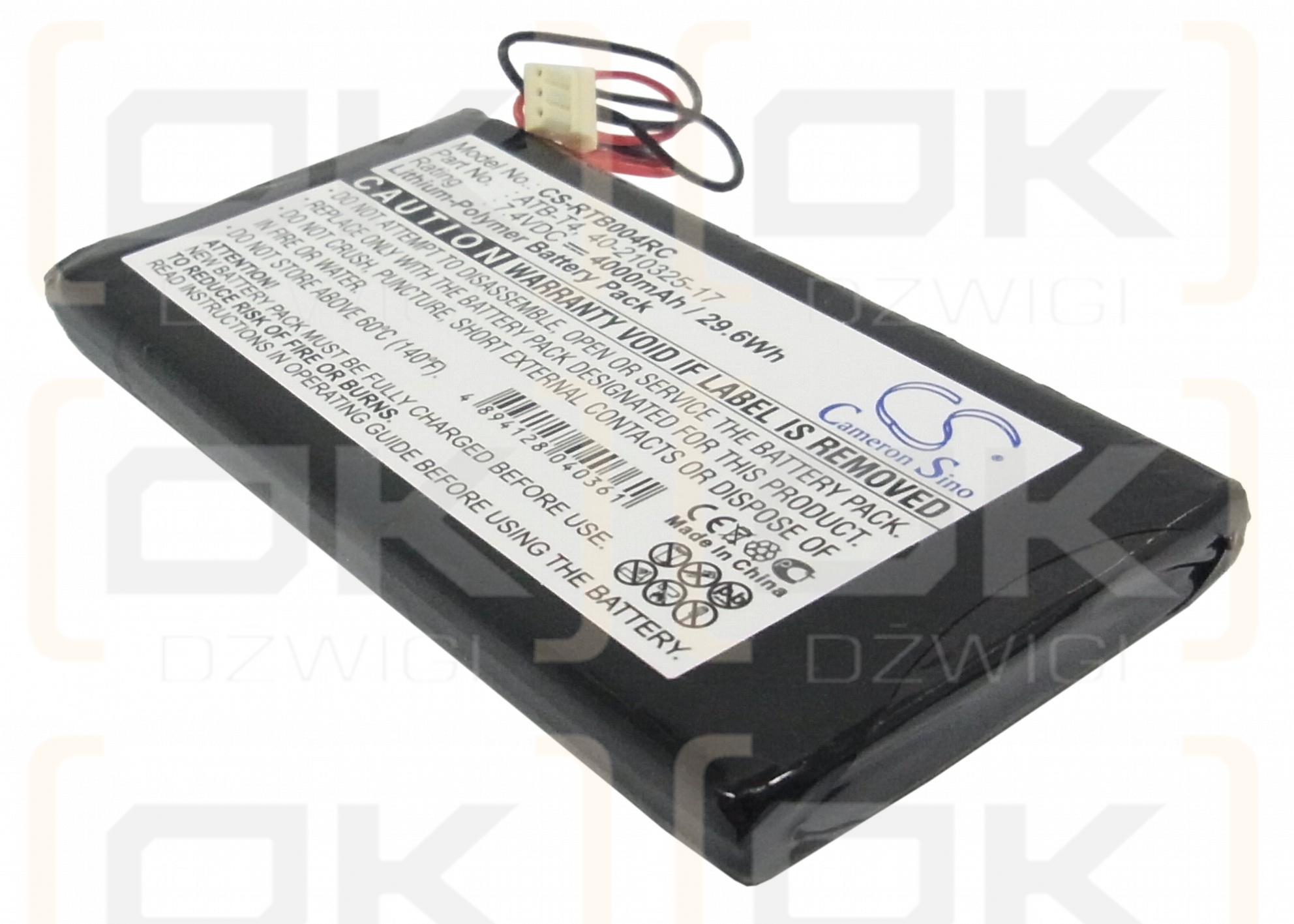 RTI Zig Bee / ATB-T4 4000mAh Li-Polymer 7.4V (Cameron Sino)