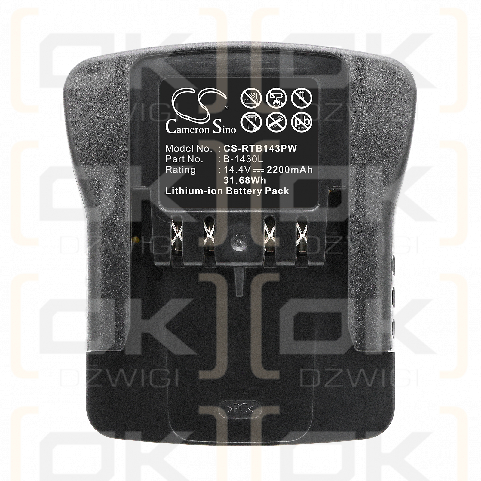 Ryobi BDM-143 / B-1430L 2200 mAh Li-Ion 14,4 V (Cameron Sino)