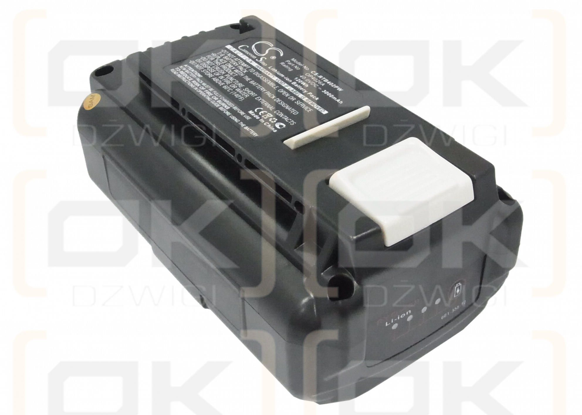 Ryobi RY40502 / OP4026A 3000 mAh Li-Ion 40,0 V (Cameron Sino)