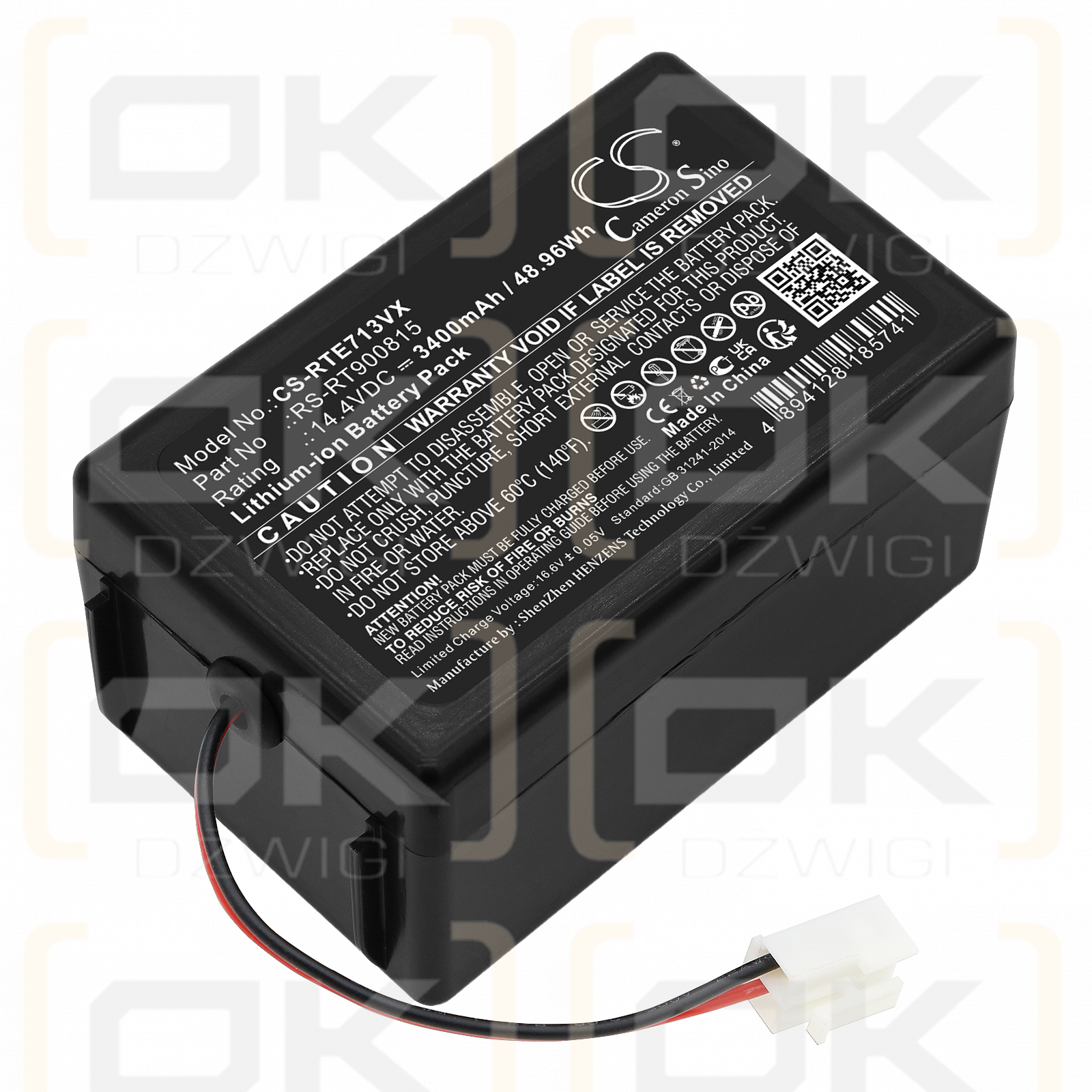 Rowenta Smart Force Extreme RR7133 / RS-RT900815 3400mAh Li-ion 14.4V (Cameron Sino)