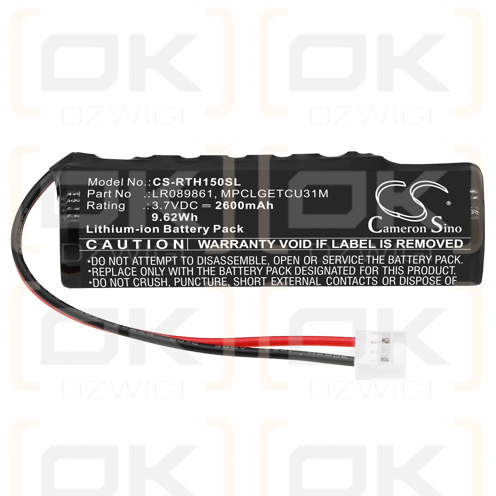 Range Rover DISCOVERY 2019 ONWARD / LR089861 2600 mAh Li-ion 3.7 V (Cameron Sino)