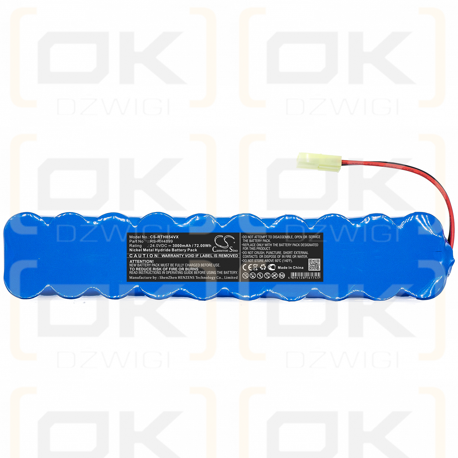 Rowenta RH8569WH9A1 / RS-RH4899 3000mAh Ni-MH 24.0V (Cameron Sino)