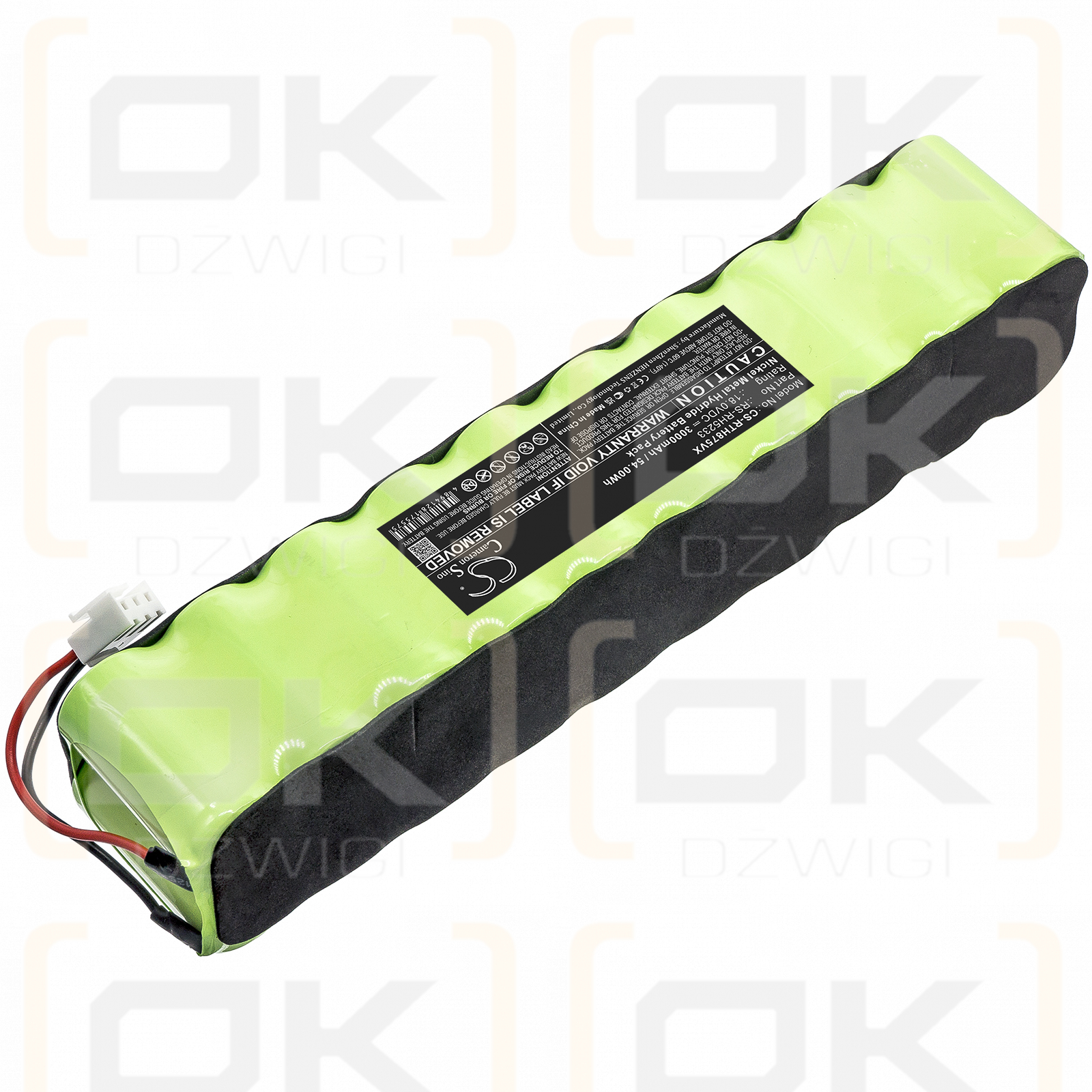 Rowenta RH8758WL/9A0 / RS-RH5233 3000mAh Ni-MH 18.0V (Cameron Sino)