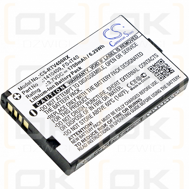 Reely GT4 EVO / 1410409 1700mAh Li-ion 3.7V (Cameron Sino)