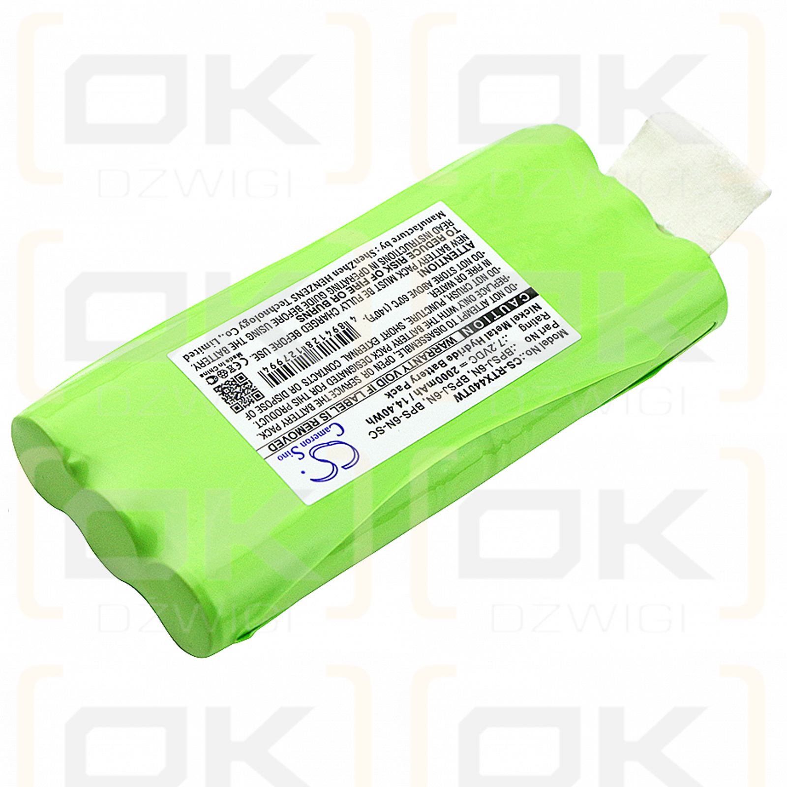 Ritron Patriot SST / BPSJ-6N 2000mAh Ni-MH 7.2V (Cameron Sino)