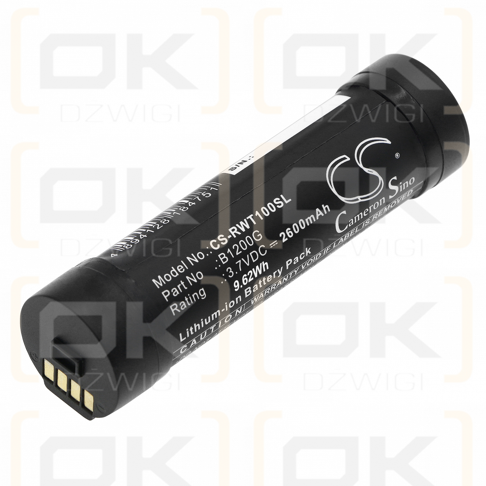 RealWear B1200G / B1200G 2600mAh Li-ion 3.7V (Cameron Sino)