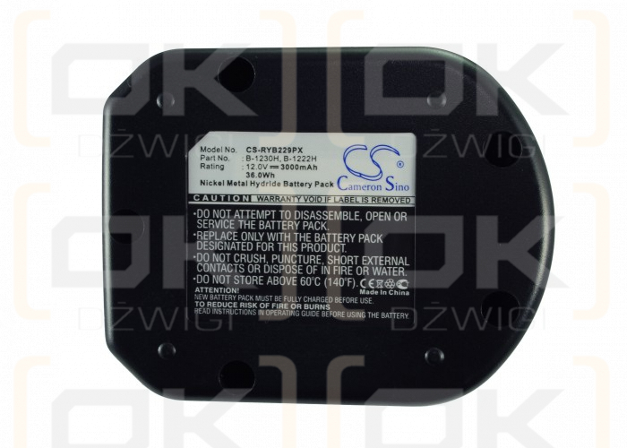 Ryobi BBL-120 / B-1230H 3000 mAh Ni-MH 12 V (Cameron Sino)