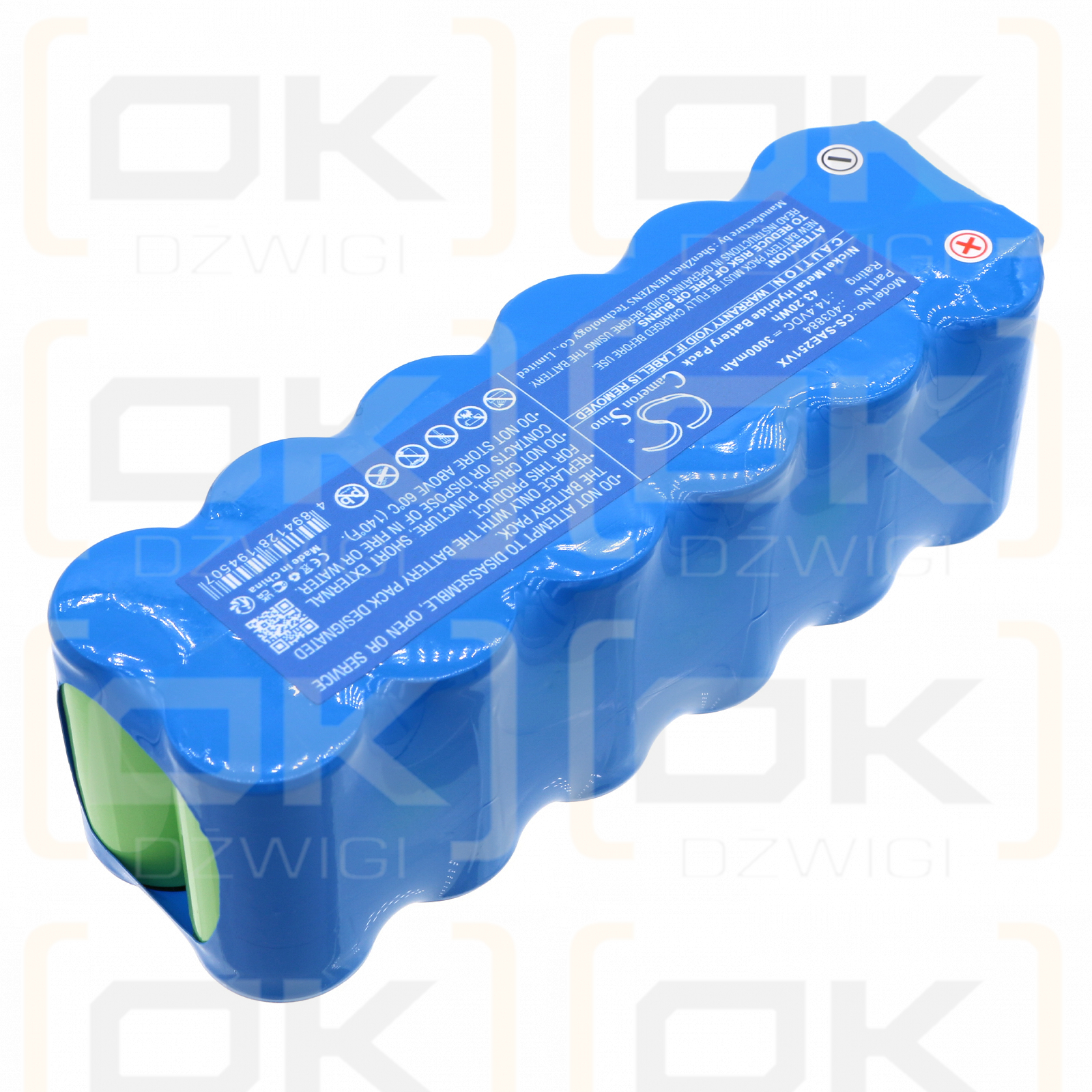 Solac AE2510 / 403884 3000mAh Ni-MH 14.4V (Cameron Sino)