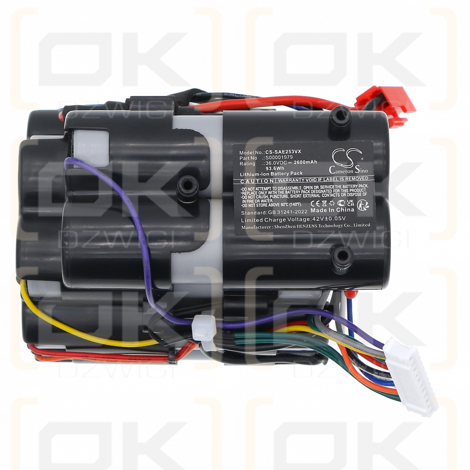 Solac AE2536 2JG / S00001979 2200 mAh Li-Ionen 36,0 V (Cameron Sino)