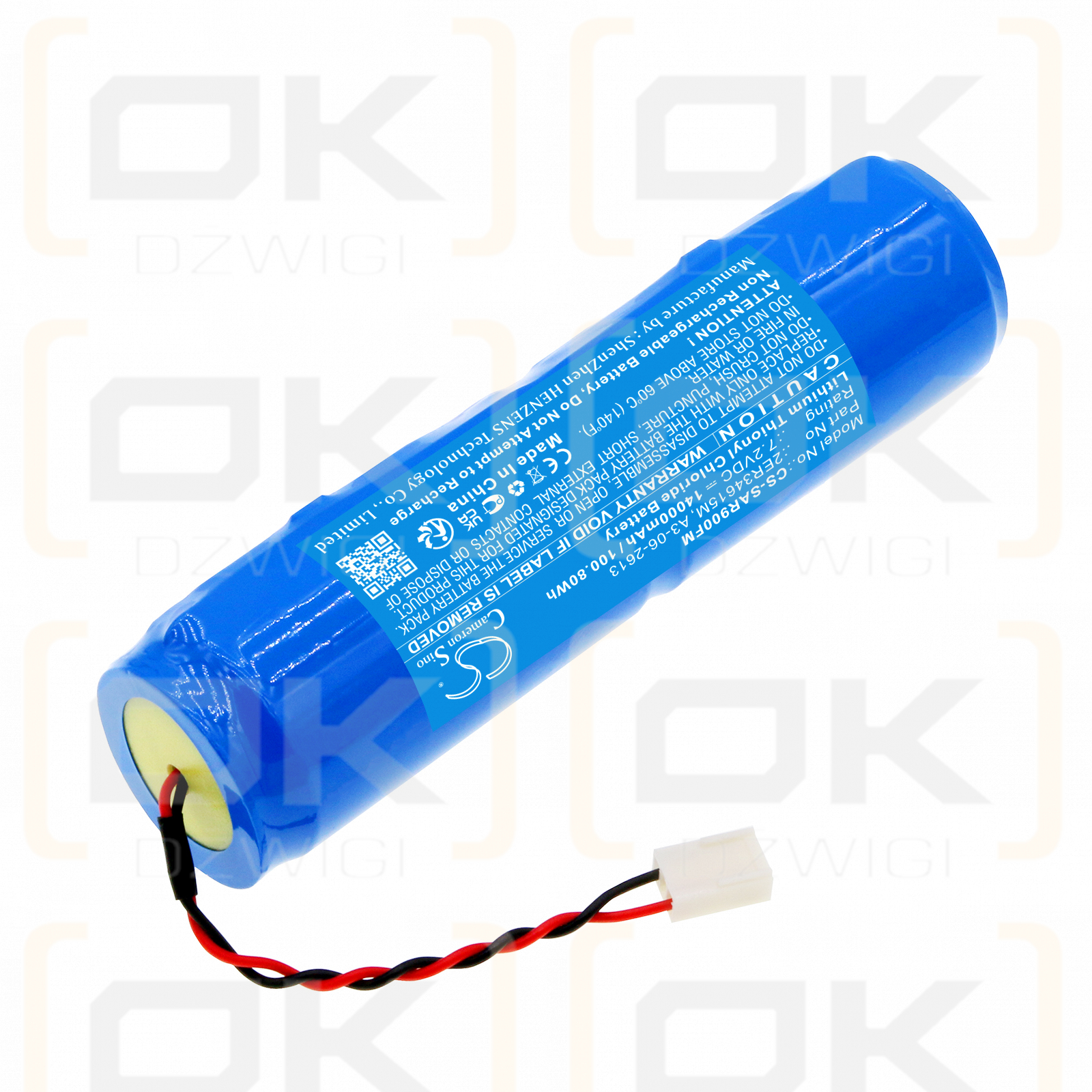 Radio Beacon PLB-350 / 2ER34615M 14000mAh Li-SOCl2 7.2V (Cameron Sino)