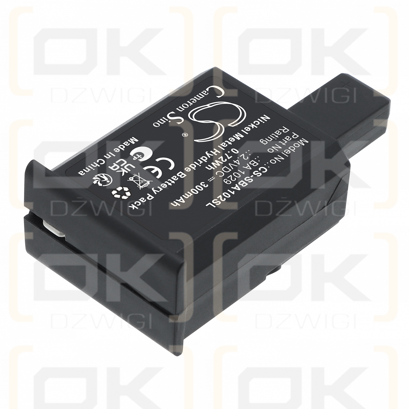 Receptor Sennheiser EKI 1029 / BA1029 300 mAh Ni-MH 2,4 V (Cameron Sino)