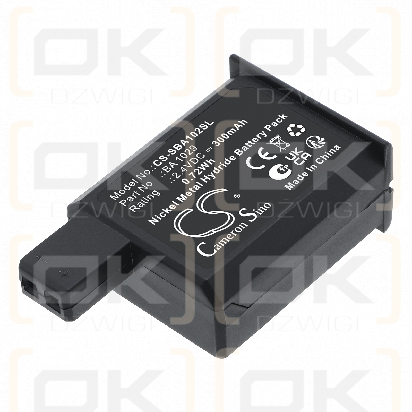 Receptor Sennheiser EKI 1029 / BA1029 300 mAh Ni-MH 2,4 V (Cameron Sino)