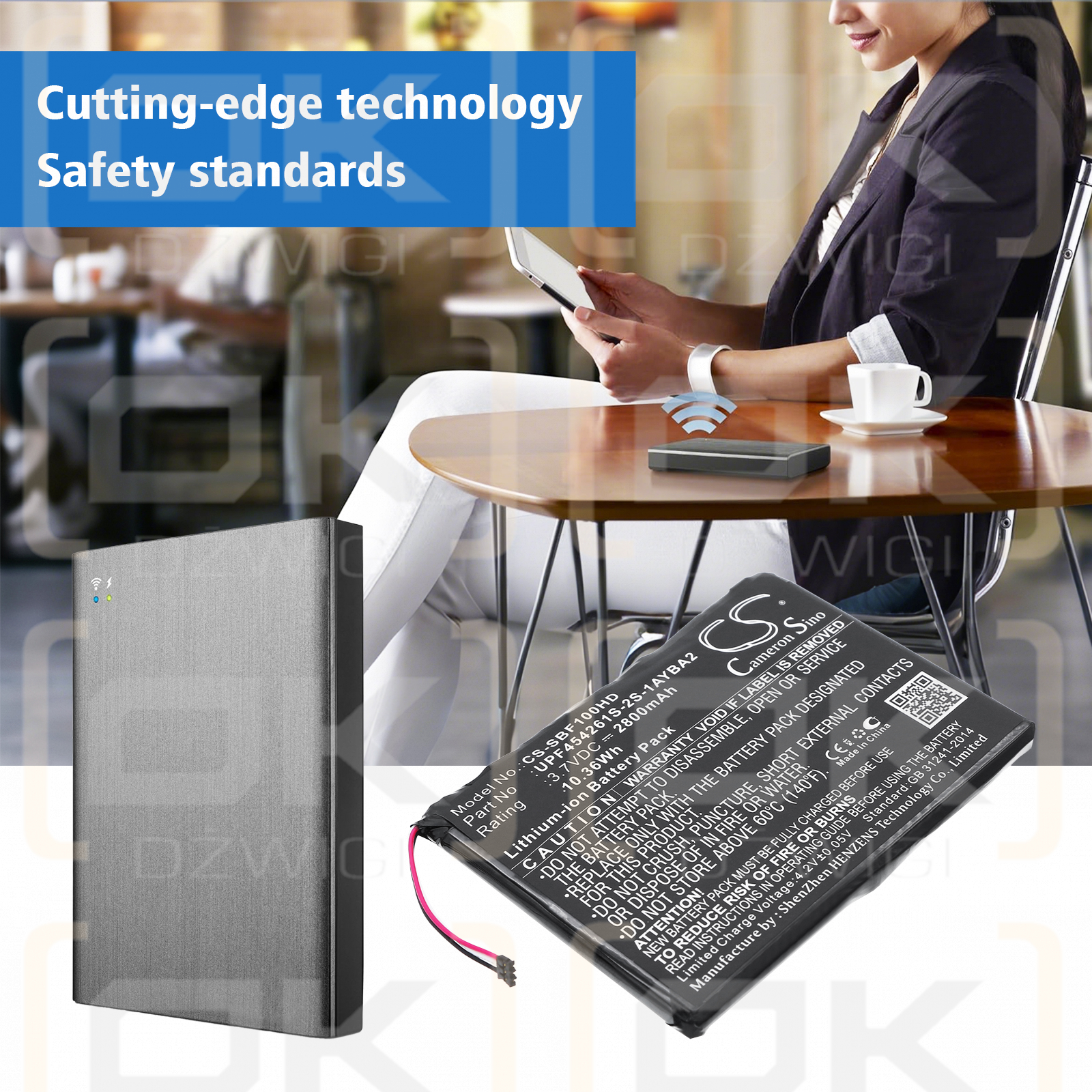 Seagate 1AYBA2 / UPF454261S-2S-1AYBA2 2800 мА·ч Li-ion 3,7 В (Cameron Sino)