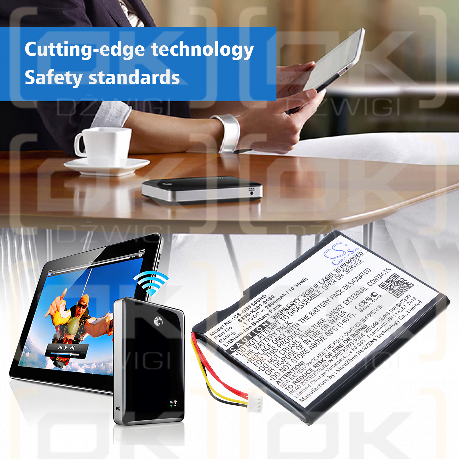 Seagate STBF500101 / 8390-K201-0180 2800 мА·ч Li-ion 3,7 В (Cameron Sino)