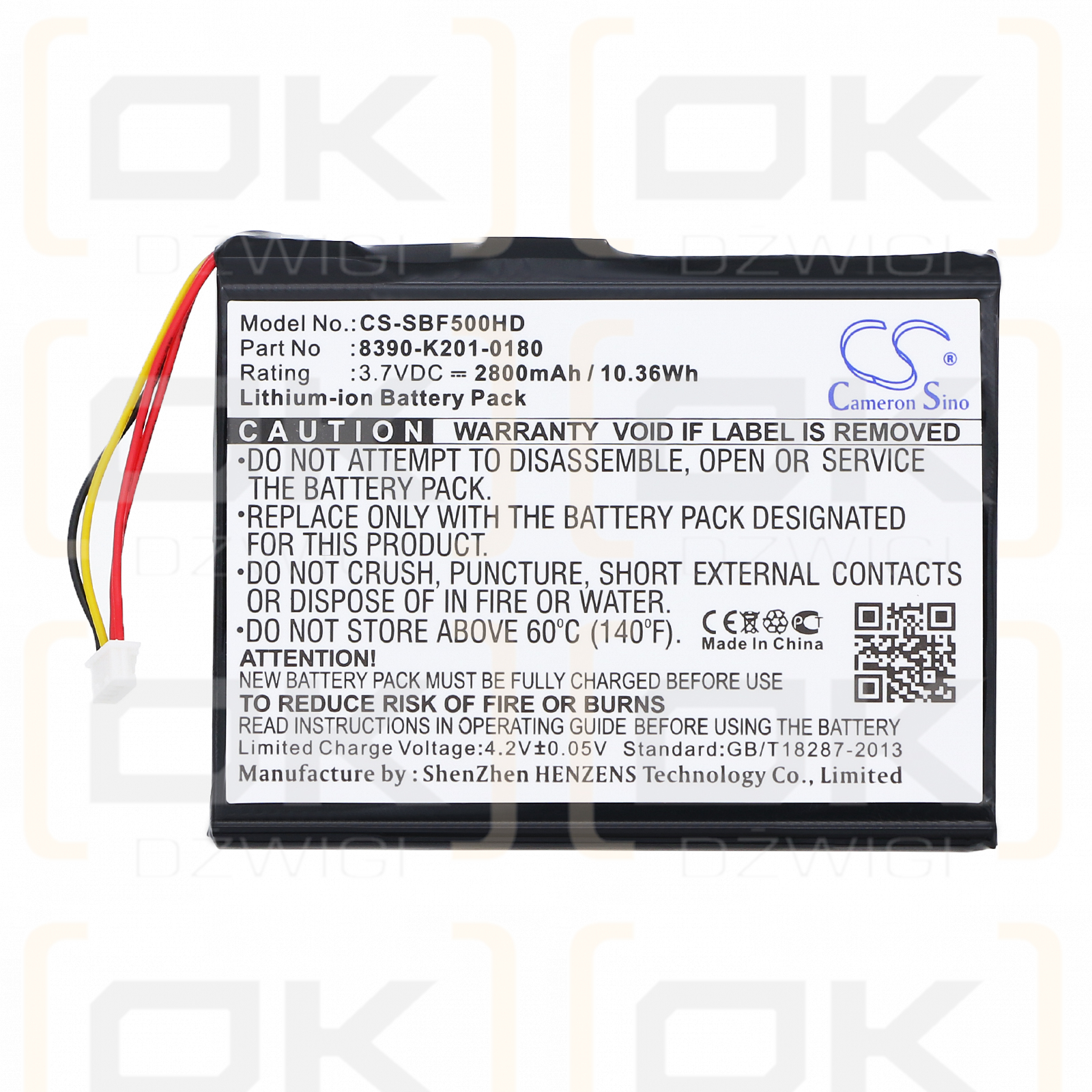 Seagate STBF500101 / 8390-K201-0180 2800 мА·ч Li-ion 3,7 В (Cameron Sino)