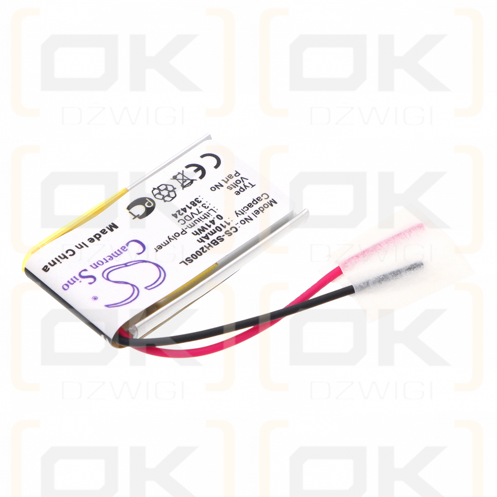 Sony SBH-20/381424 110 мАч Li-Polymer 3,7 В (Cameron Sino)