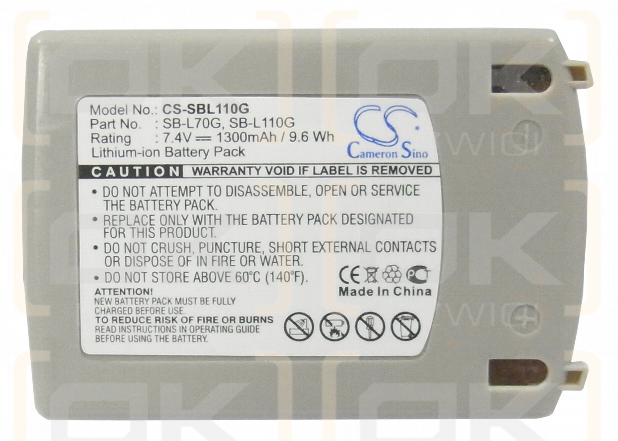 Samsung SC-D5000 / SB-L70G 1300 mAh Li-ion 7,4 V (Cameron Sino)