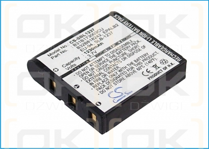 Samsung Digimax L85 / SB-L1237 1230 mAh Li-ion 3,7 V (Cameron Sino)