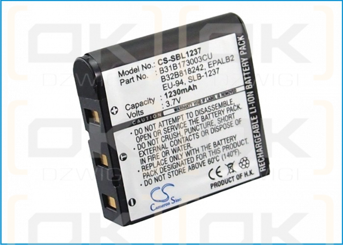 Samsung Digimax L85 / SB-L1237 1230 mAh Li-ion 3,7 V (Cameron Sino)