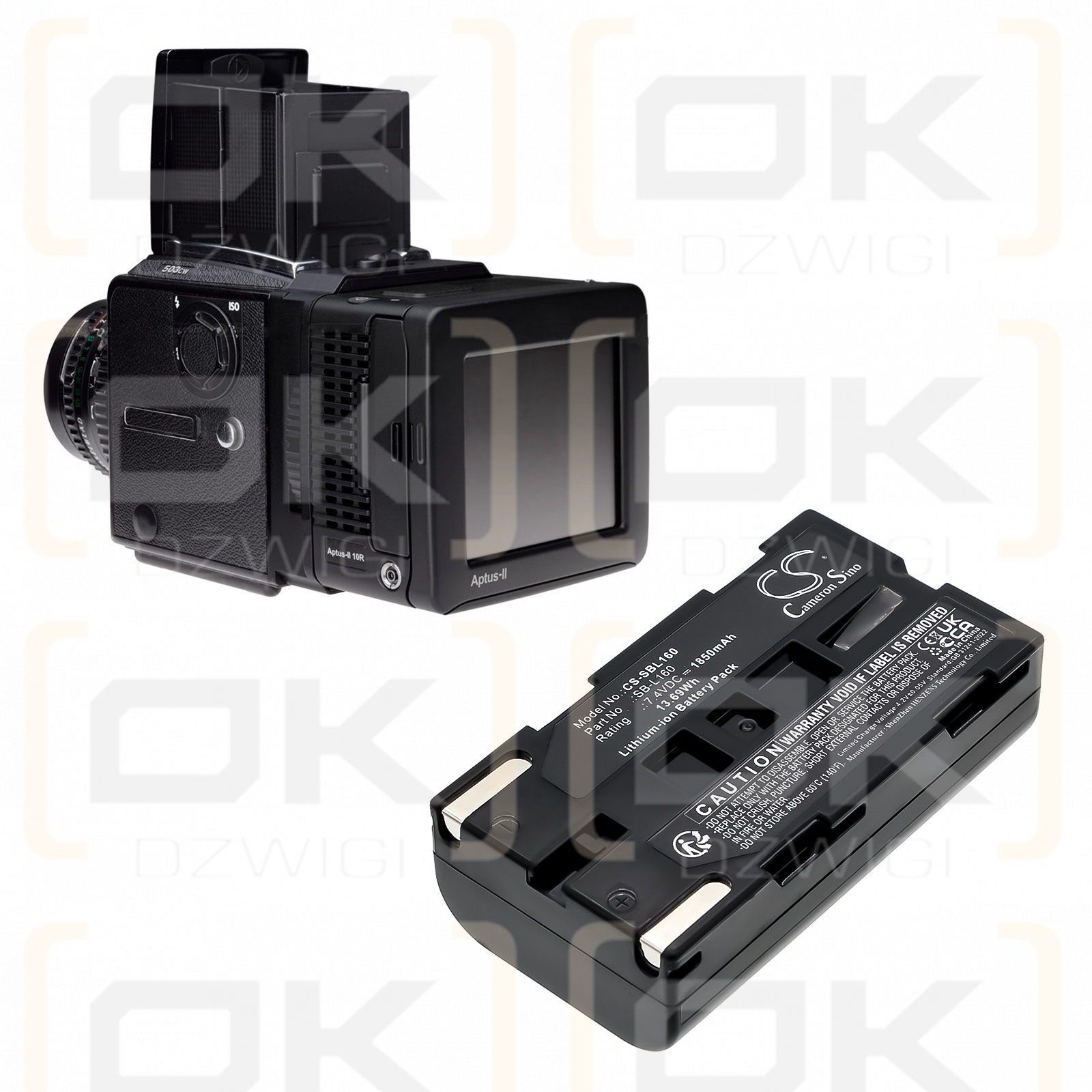 Samsung VP-W97 / SB-L160 1850mAh Li-ion 7.4V (Cameron Sino)