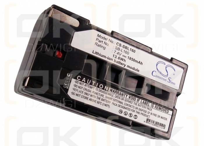 Samsung VP-W97 / SB-L160 1850mAh Li-ion 7.4V (Cameron Sino)