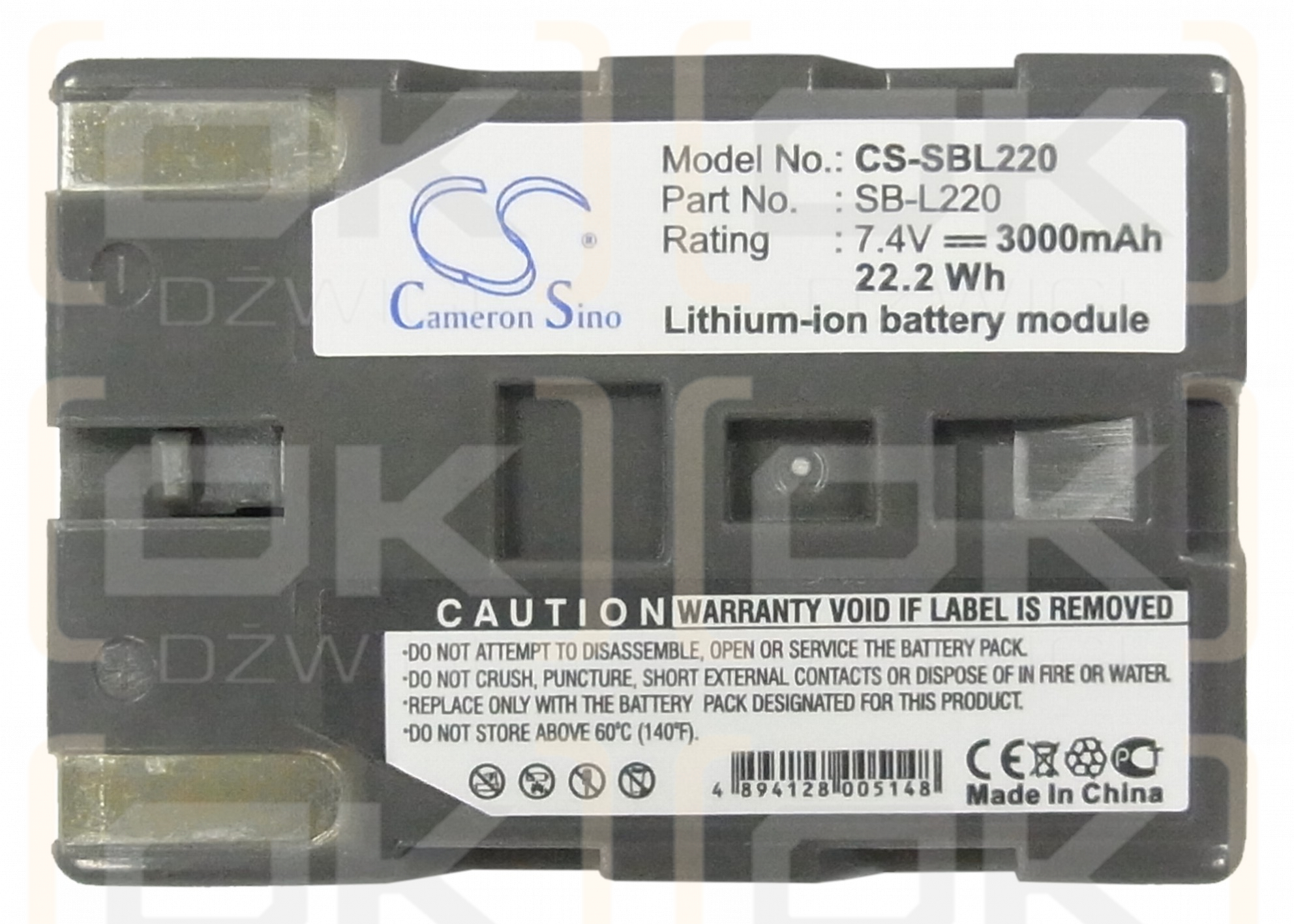 Samsung VP-D7L / SB-L220 3000mAh Li-ion 7.4V (Cameron Sino)