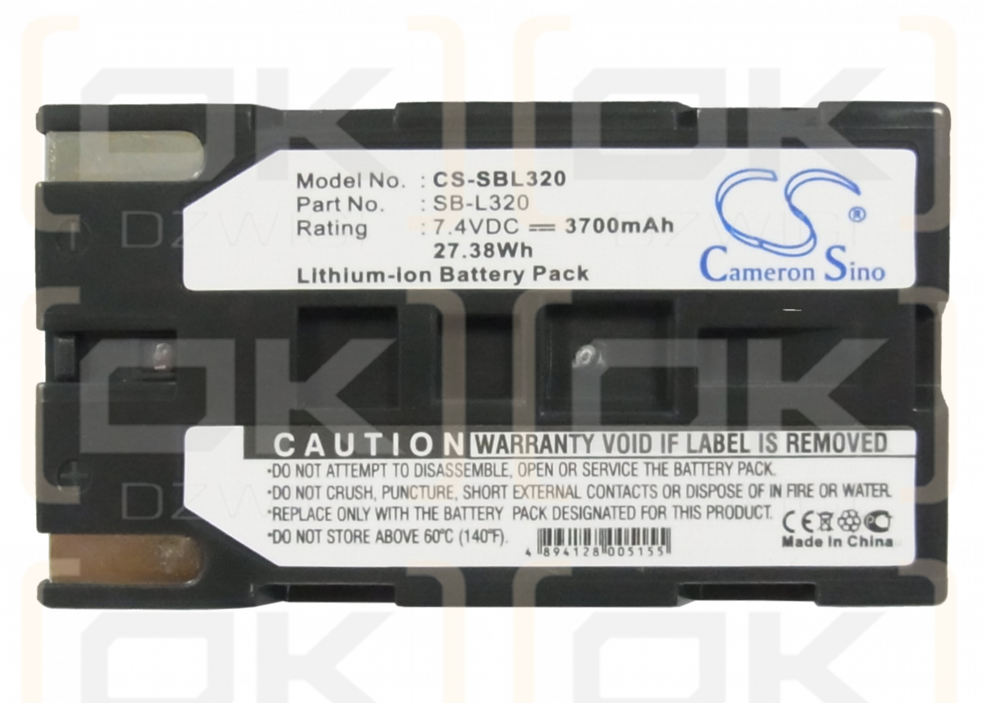 Samsung VP-W97 / SB-L160 3700 mAh Li-ion 7.4 V (Cameron Sino)